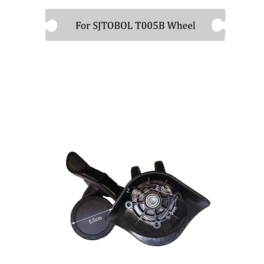 

For SJTOBOL T005B Universal Wheel Black Replacement Suitcase Rotating Silent Smooth Convenient Shock Absorbing Accessories Wheel