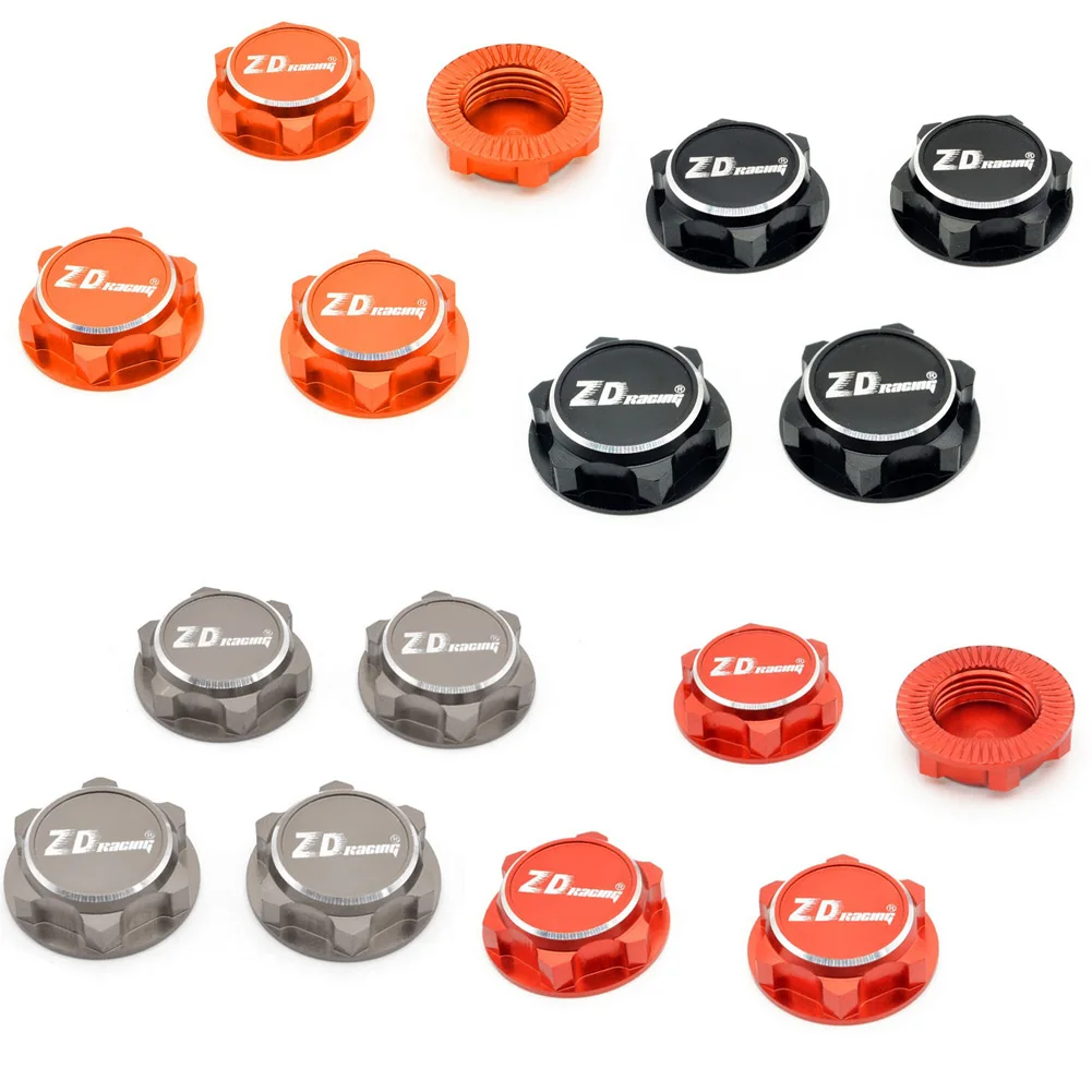 ZD Racing Aluminum 17mm Hex Wheel Nuts Dustproof Anti-Skid for 1/8 1/7 Traxxas X-Maxx Summit E-Revo ARRMA Buggy RC Truck