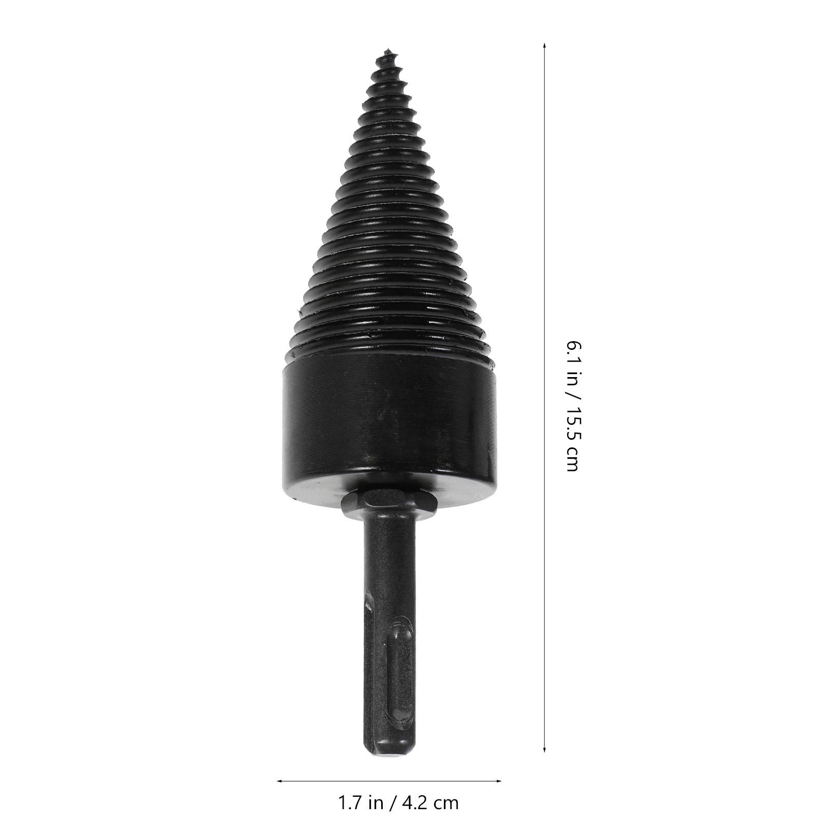 

1Pcs 42Mm Round Shank Wood Chopping Tool High Hardness Drill Bit for Splitting Logs Quickly and Easily Wood Splitting Drill Bits