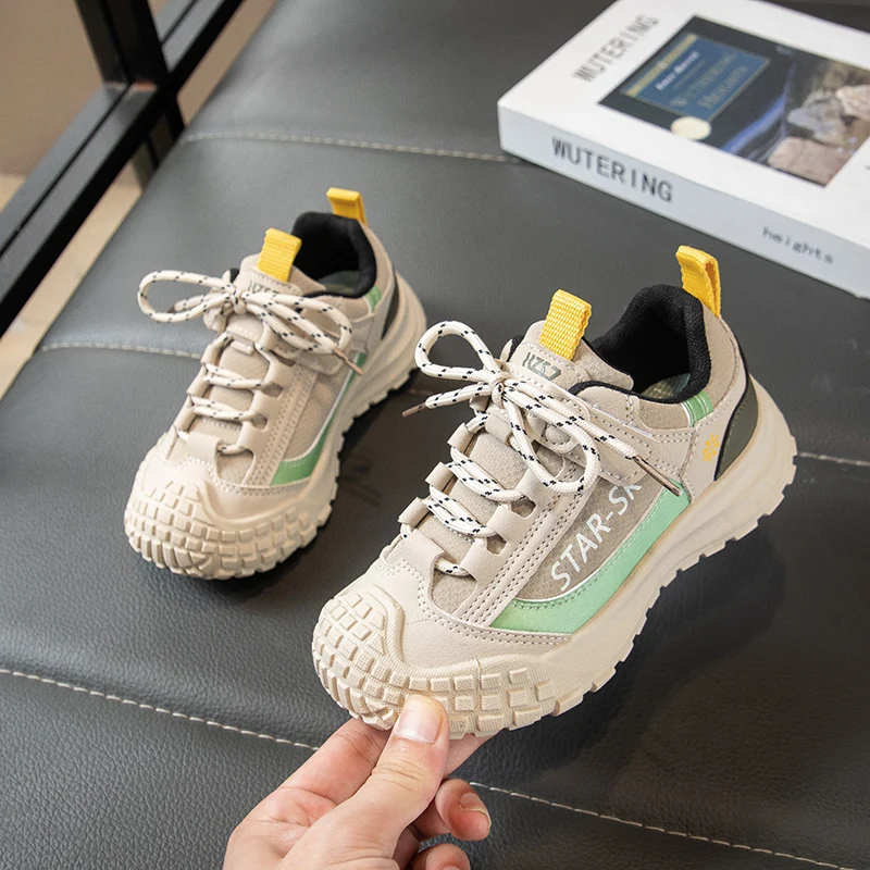 

Новинка 2023 года, детская активная обувь унисекс для мальчиков и девочек, осенняя прогулочная обувь для малышей, нескользящие шикарные универсальные уличные походные кроссовки