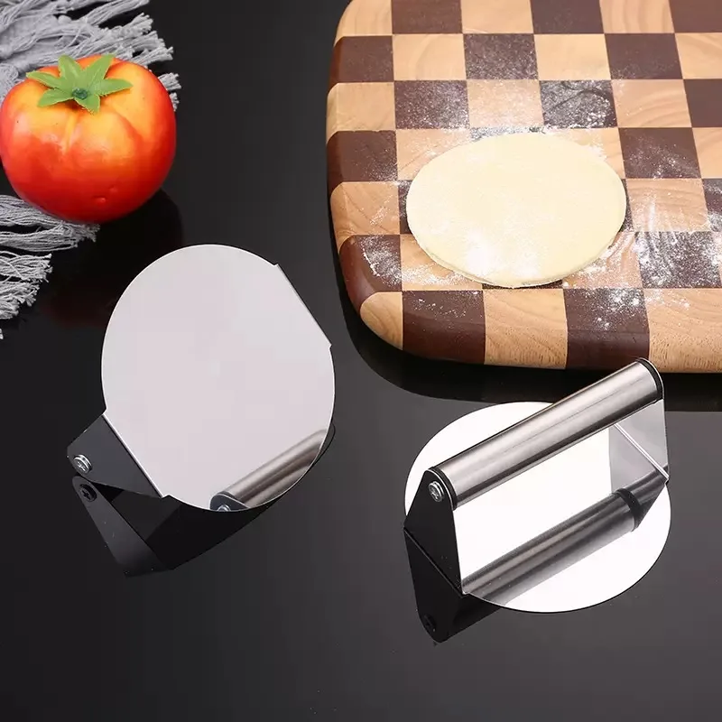 

Stainless Steel Smash Burger Press with Handle Circular Meat Press Mold Hamburger Pressing Tool Kitchen Accessories Household