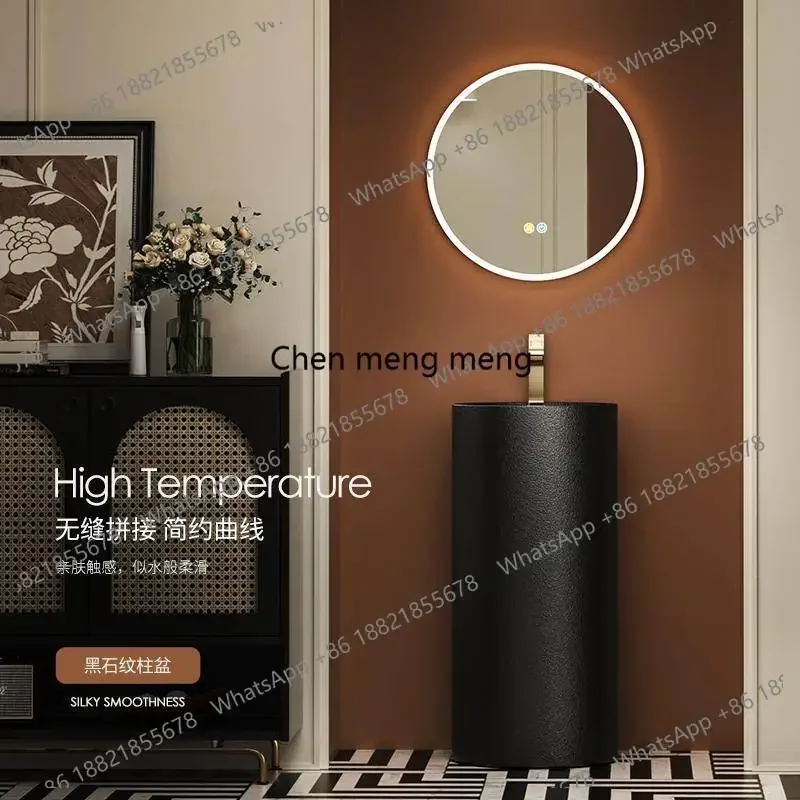 

Hot sales Vintage washbasin French toilet column matte washbasin hotel villa floor washbasin