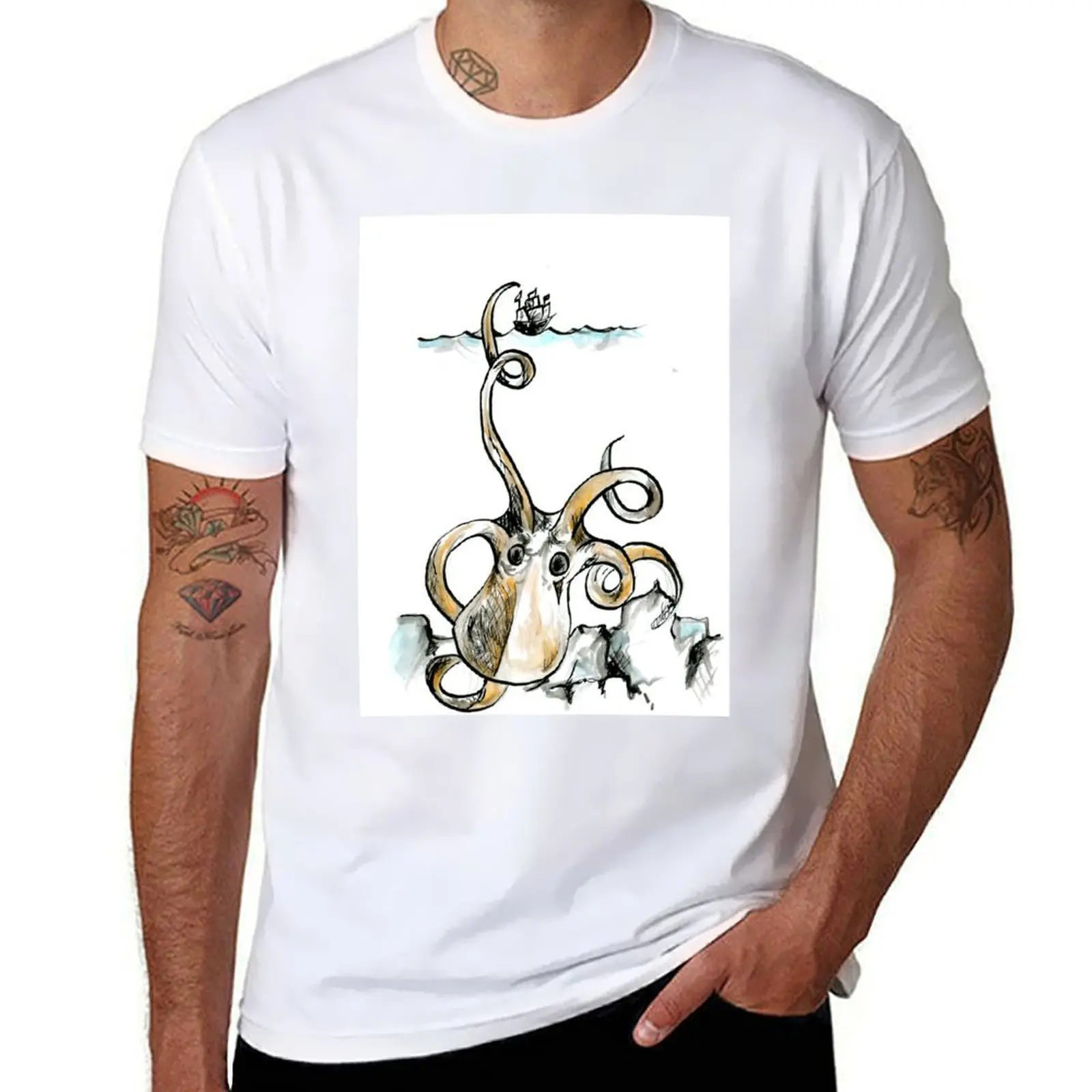 

Kraken T-Shirt t shirt personalised cotton tshirt 100% T-Shirt