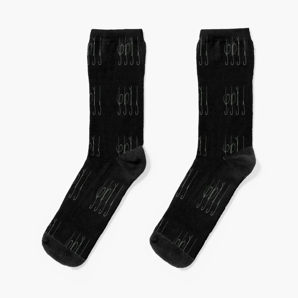 Bass Fishing Hook Knot Reminder for Fisherman Socks new year cotton essential Socks Women's Men's