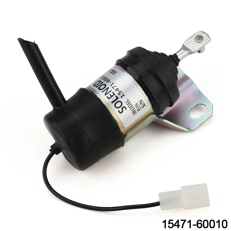 15471-60010 12V Fuel Shut Off Solenoid 052600-1000 15471-60013 For Kubota Tractor Part Generator Stop Solenoid