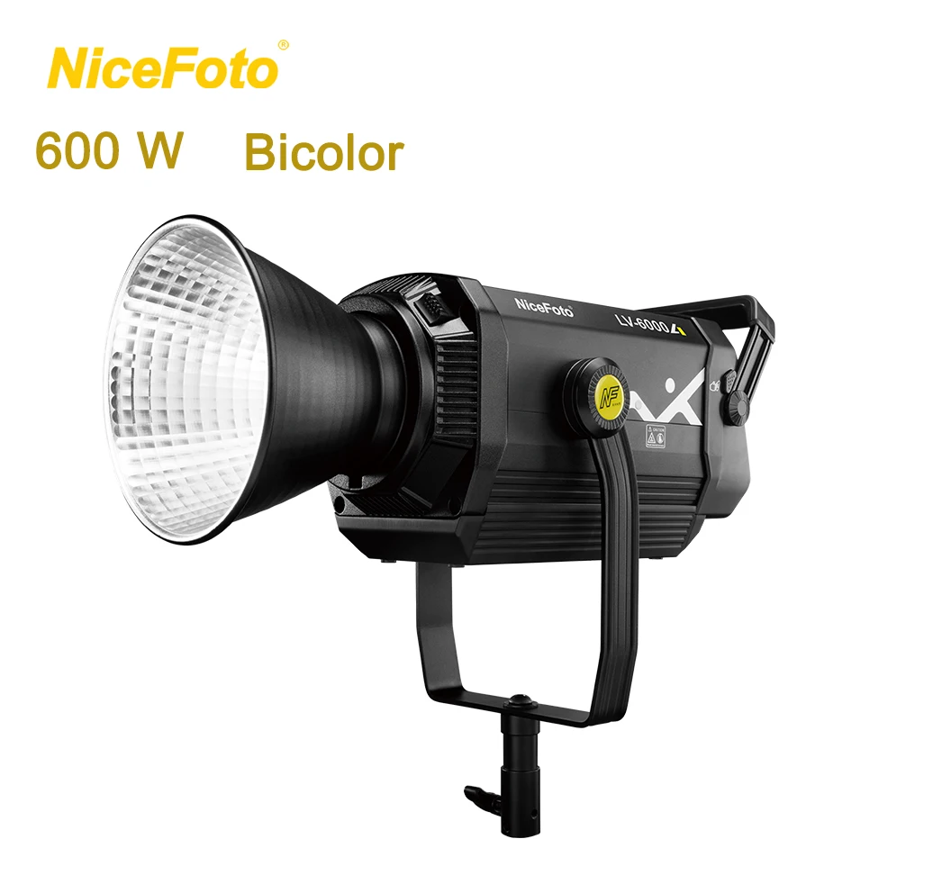 NiceFoto Professional Bicolor 600 Watt LED Studio Photographic Lighting Video Film COB Spot Continuous Light