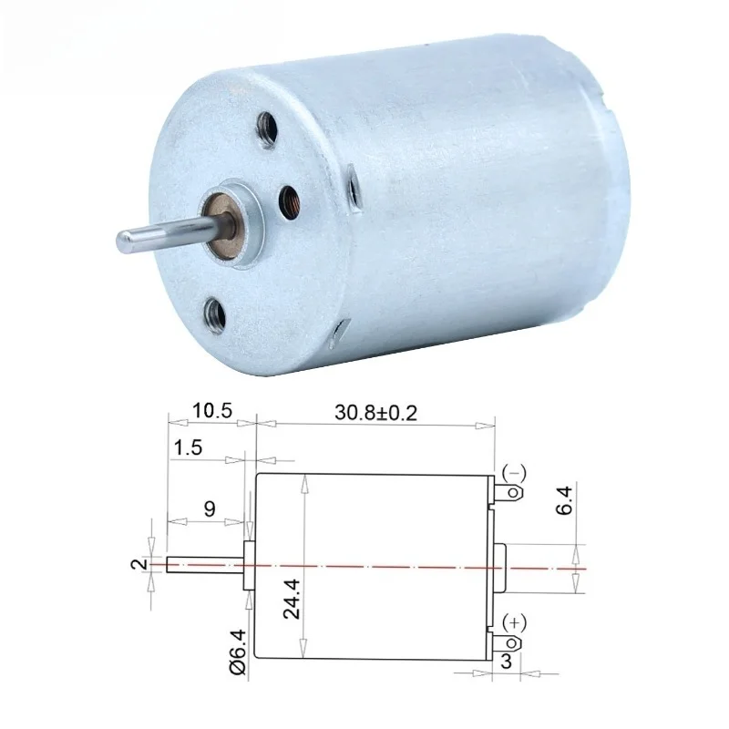 RF370 Micro DC Motor 6V 12V 24V, High Speed Micro Motor, Water/Air Pump, Worm Motor, Gear Motor