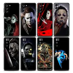 Michael Myers Horror Halloween movie S24Ultra Case For Samsung Galaxy S21 S20 FE S22 Ultra S10 S23 5G S24 Plus Soft Cover Fundas