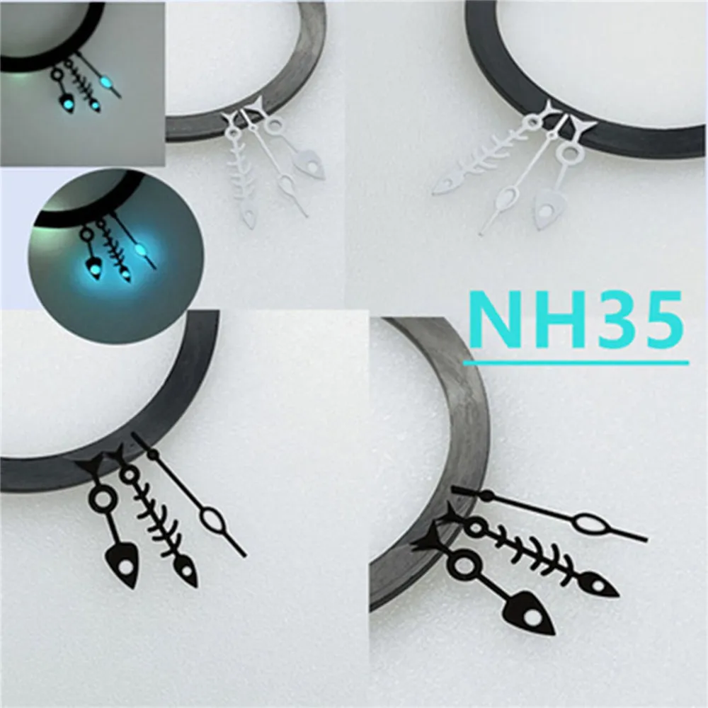 ​NH35 Hand Blue Luminous Diving Watch Needle For NH35 NH36 Movement Modified Watch Accessory