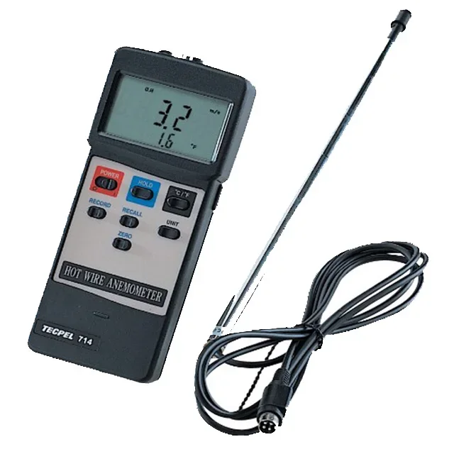 TECPEL AVM-714 hot wire anemometer for air speed measurement