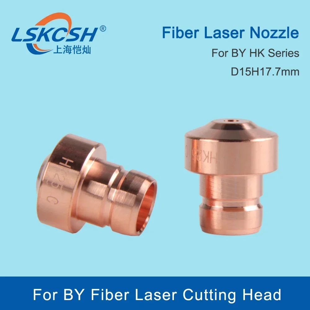   10 stks/partij HK Serie Laser Nozzles PUSH FIT Nozzle Tip Dia.15mm HK10 HK12 HK15 10035271   Voor BY Fiber Lasersnijkop