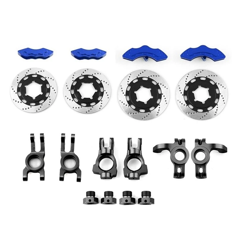 B05C-Metal Steering Block C-Hub Carrier Rear Hub Carrier Brake Disc For 1/7 Scale KM Citron C3 Rally RC Car Kit ,A