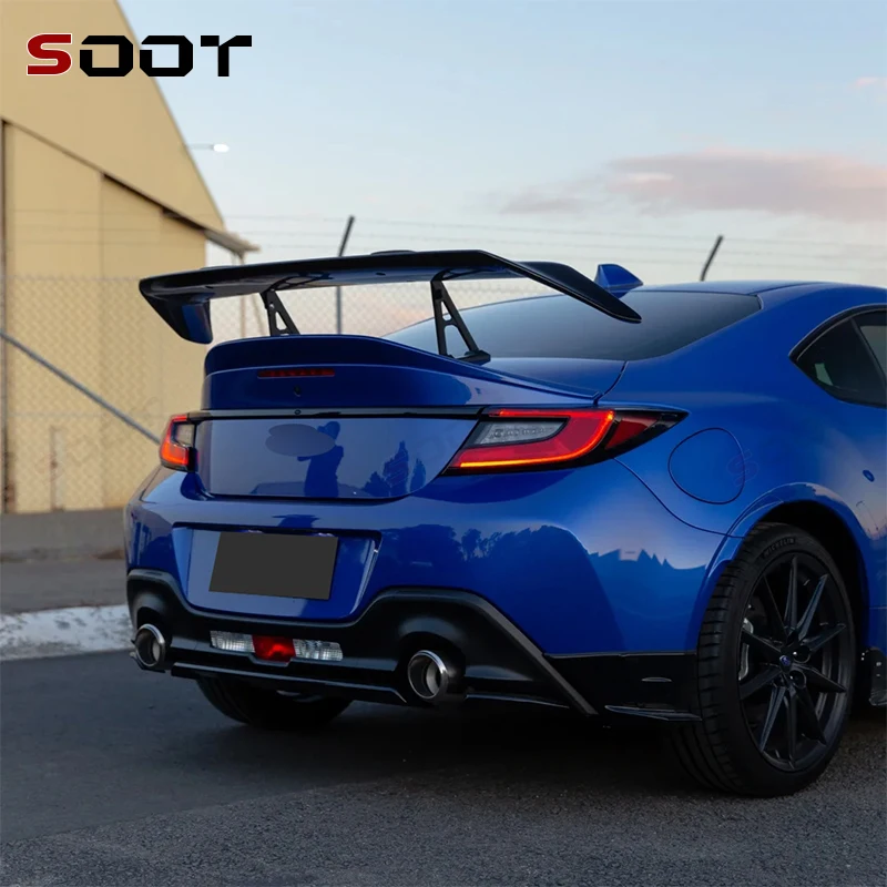 لتويوتا GR86 GT86 سوبارو BRZ ألياف الكربون الذيل زعانف الخلفي الجذع المفسد دليل الجناح الخلفي الجناح سيارة الجذع كلبشة قطع غيار السيارات #6