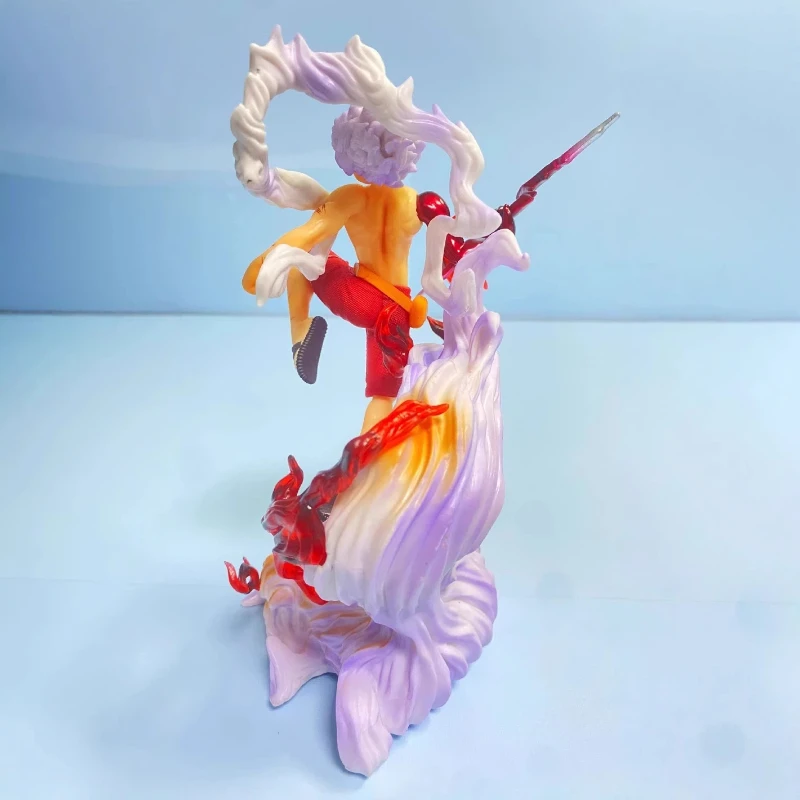 Figura de acción de One Piece Onigashima Nika Luffy, 3 formas de mano intercambiables, modelo de Anime, juguete, exquisita estatua de Pvc, regalo para seguidores Deco