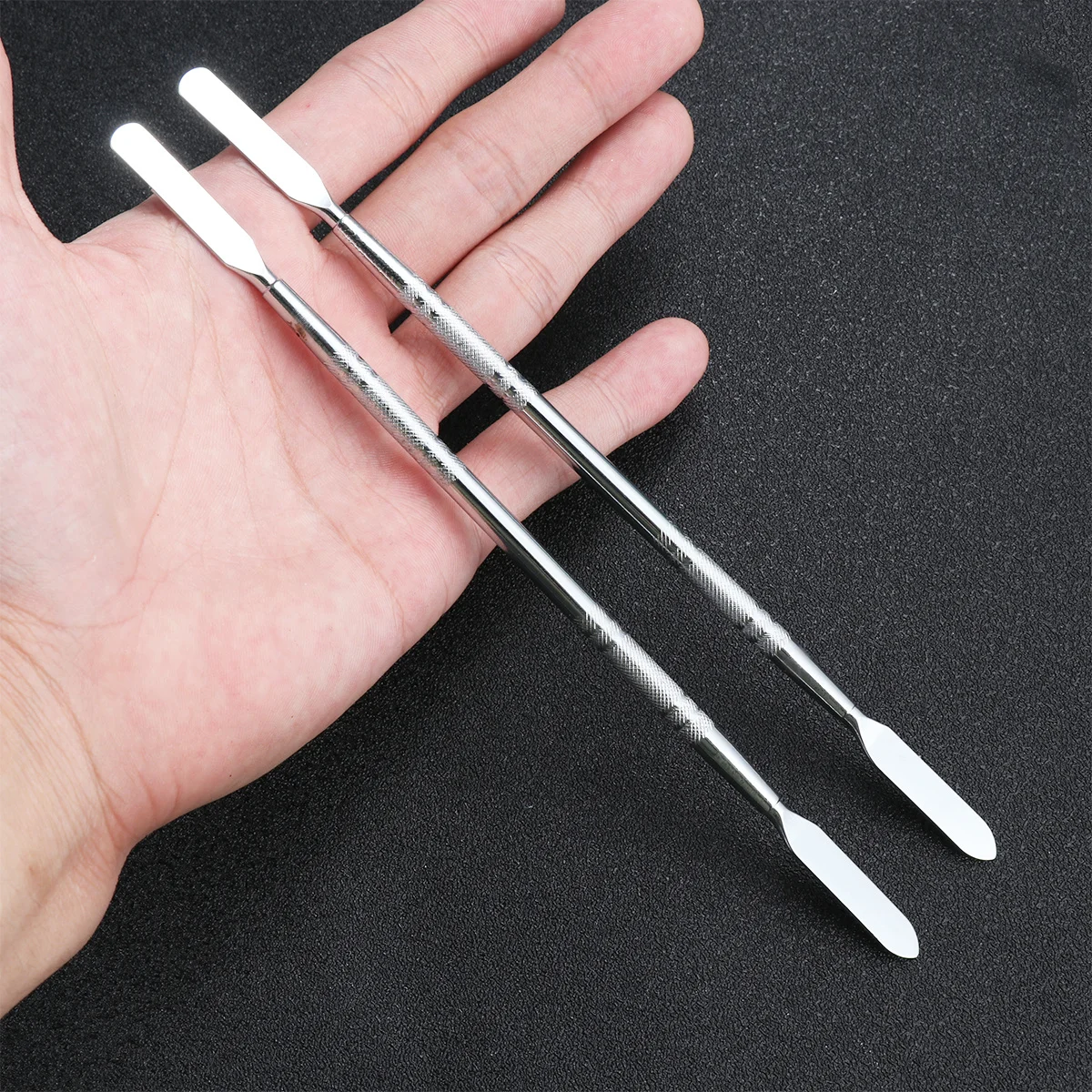 

2Pcs Heavy Duty Spudger for Long Thin Pry Tool with Comfort Grip Double End Stainless Steel Opening Stick