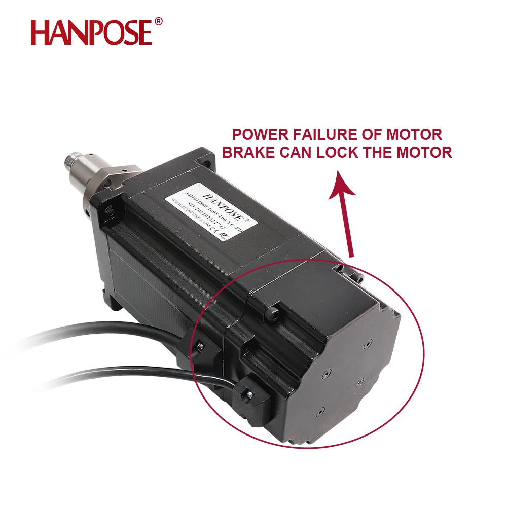 1PCS nema34 motor 34HS11860-SFU1605 Permanent magnet brake ball screw motor 8N.M 6A 100-300mm 86 stepper motor for CNC milling