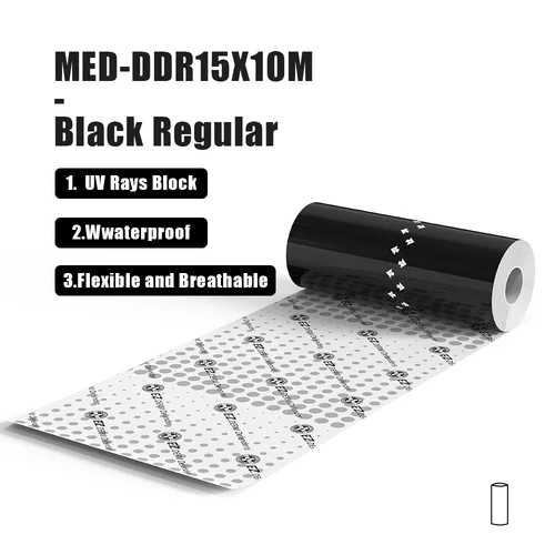 Imagen 2 del producto EZ Derm Defender Tattoo Escudo protector adhesivo transparente, película de tatuaje de protección solar impermeable, accesorios de tatuaje para el cuidado posterior