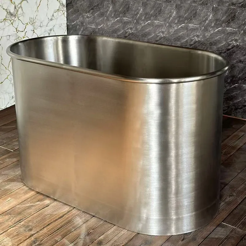 Customized 304 Stainless Steel Bathtub Single-layer Deepening And Enlarged Finished Swimming Pool Cold Water Bath Tub Manufactur