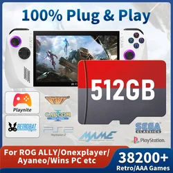 Game TF Card for ROG ALLY/Rog ALLY X/Wins Handheld/PC Playnite & Retrobat Game Console 38200+AAA/Retro Games for PS3/PS2/Switch