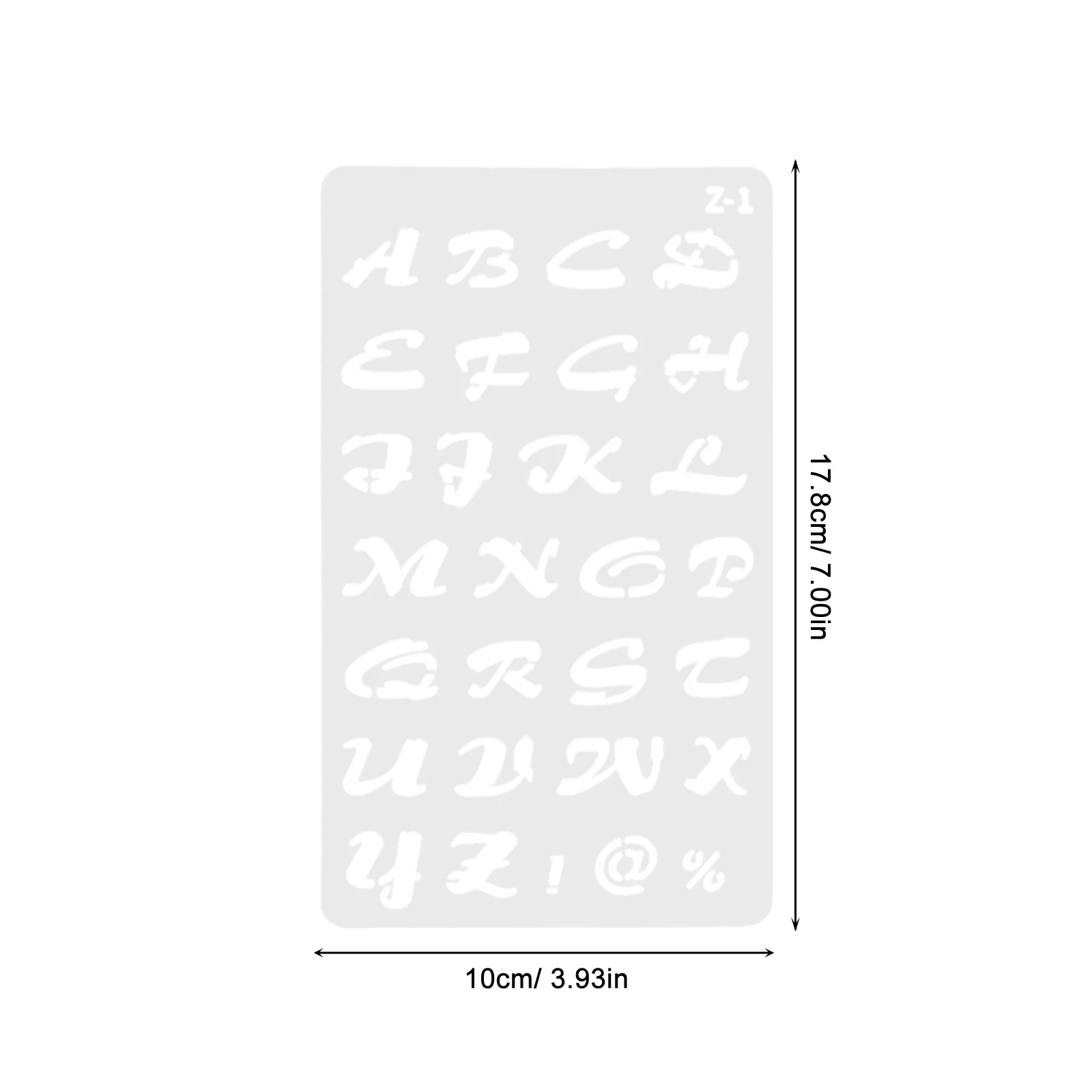 20Pcs Plastic Letter Stencils Reusable Alphabet Templates for DIY Scrapbook Painting Journaling Crafts Drawing