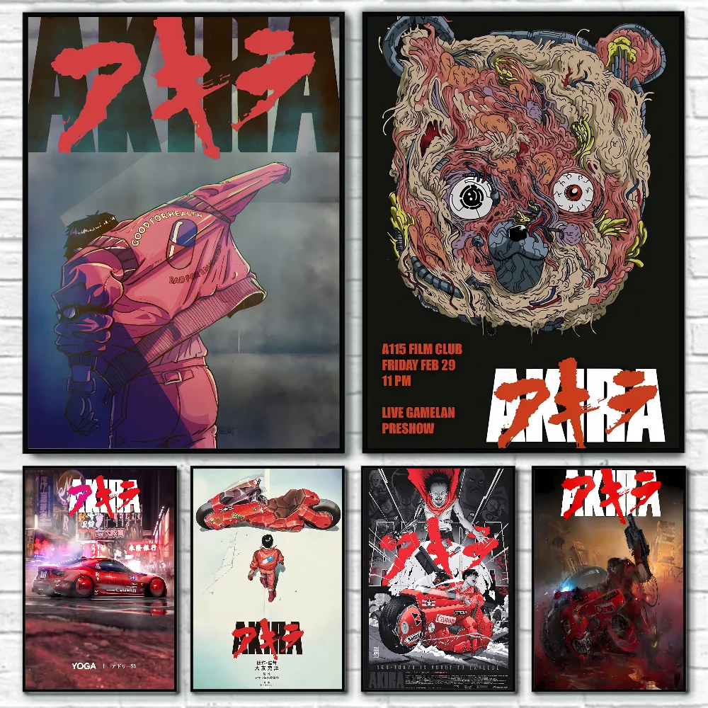 1 قطعة أكيرا أنيمي المشارك المشارك ورقة طباعة غرفة المعيشة المنزلي غرفة نوم مدخل بار مقهى الفن اللوحة الديكور