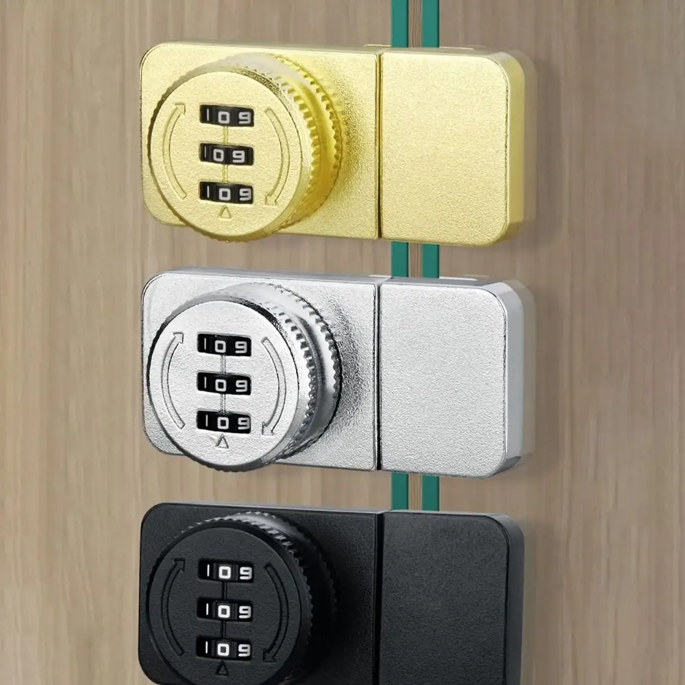 سبائك الزنك باب زجاجي قفل بكلمة مرور الأجهزة الأثاث عرض القضية قفل 3 رمز رقمي الأمن قفل مجمع خزانة زجاجية #6
