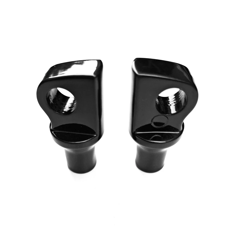 YUNTANMT Gloss black 1 Pair Foot pegs mounting bolts adapter for harley male pegs mounting