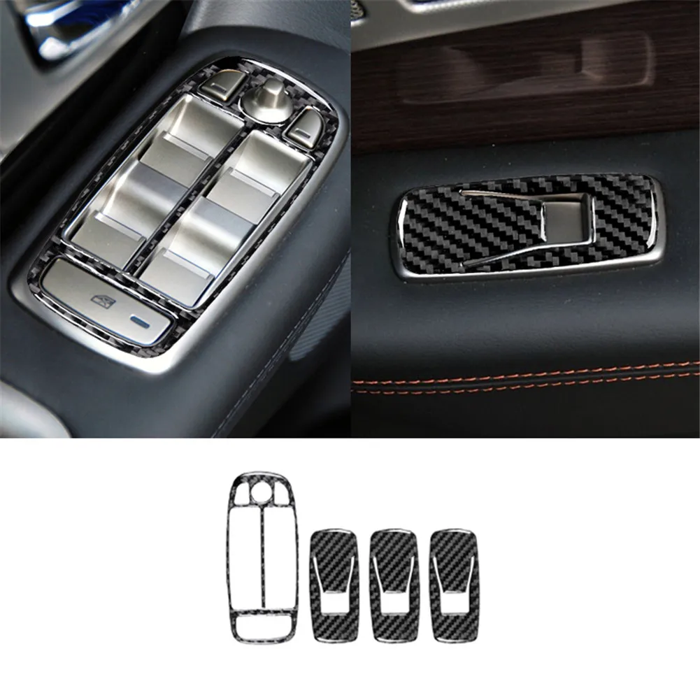 Car Interior Decoration Carbon Fiber Protective Sticker For Jaguar XF 2009 2010 2011 Car Interior Accessories