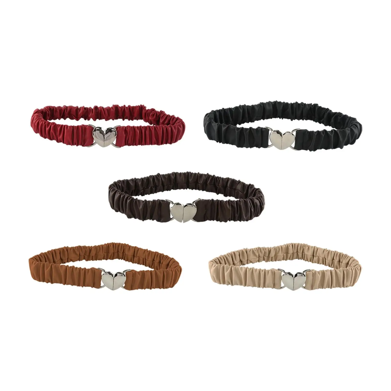 

Женский эластичный пояс, элегантный эластичный широкий дизайнерский ремень с пряжкой в форме сердца для классической рубашки, свитера, пальто