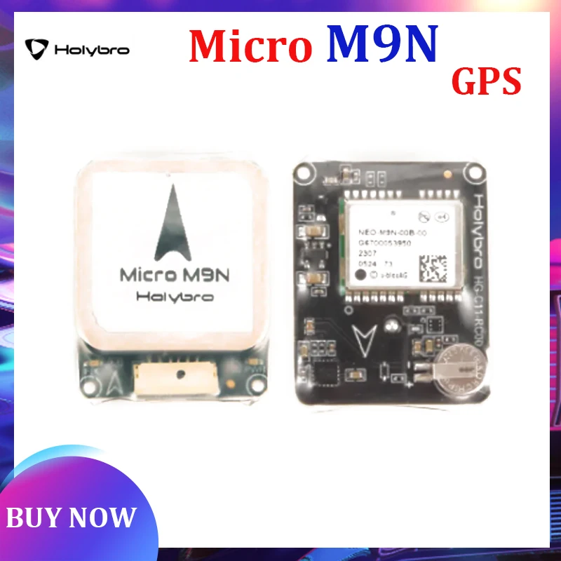 Holybro Micro M9N GPS with IST8310 Digital Compass Ceramic Patch Antenna 32X26mm for RC Airplane FPV Long Range Drones