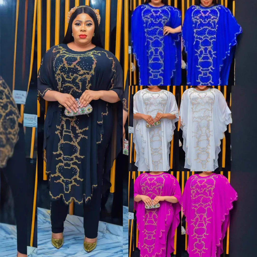 

Женское длинное шифоновое платье с пайетками rican большого размера, 2023, круглое, длинное, све, с цветочным принтом, из искусственного материала, вечернее платье