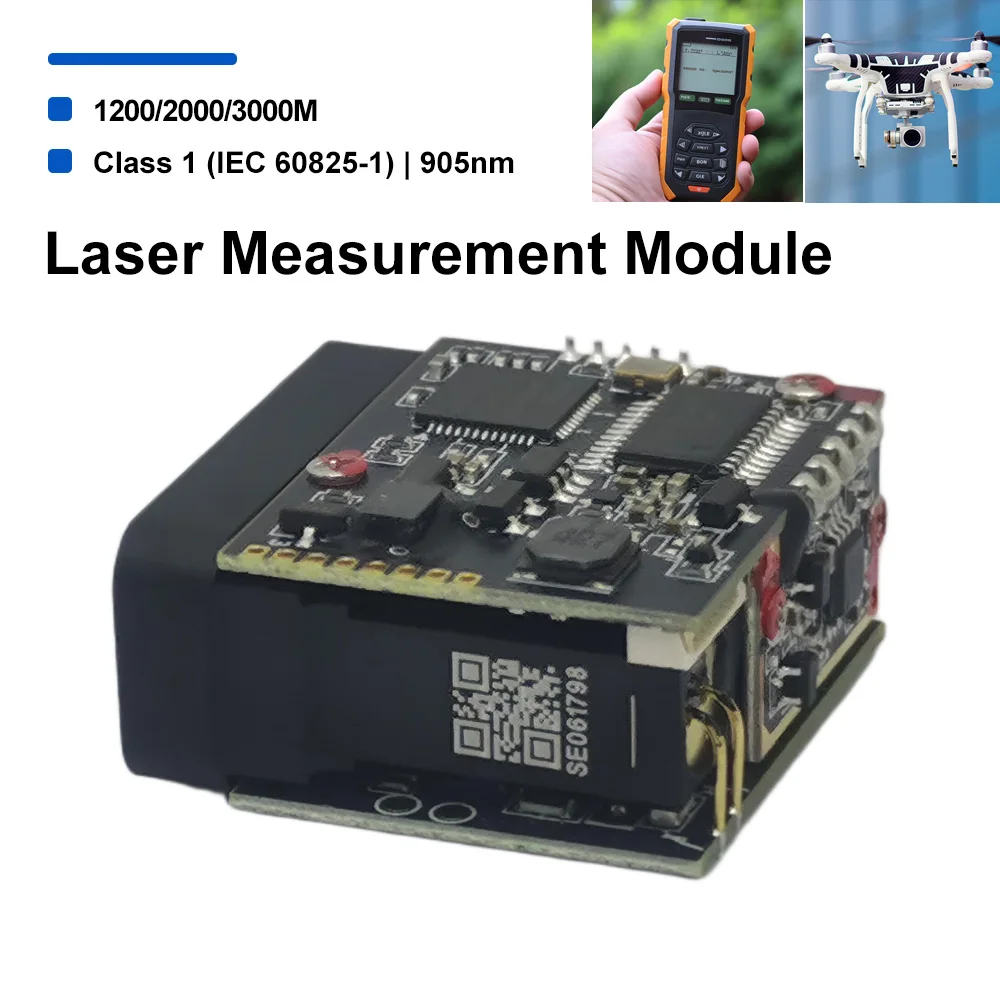 2km Laser Module 905nm 1-5Hz Eye-Safe Rangefinder 3km UART Industrial Laser Distance for OutdoorTelemetry Mining Engineer