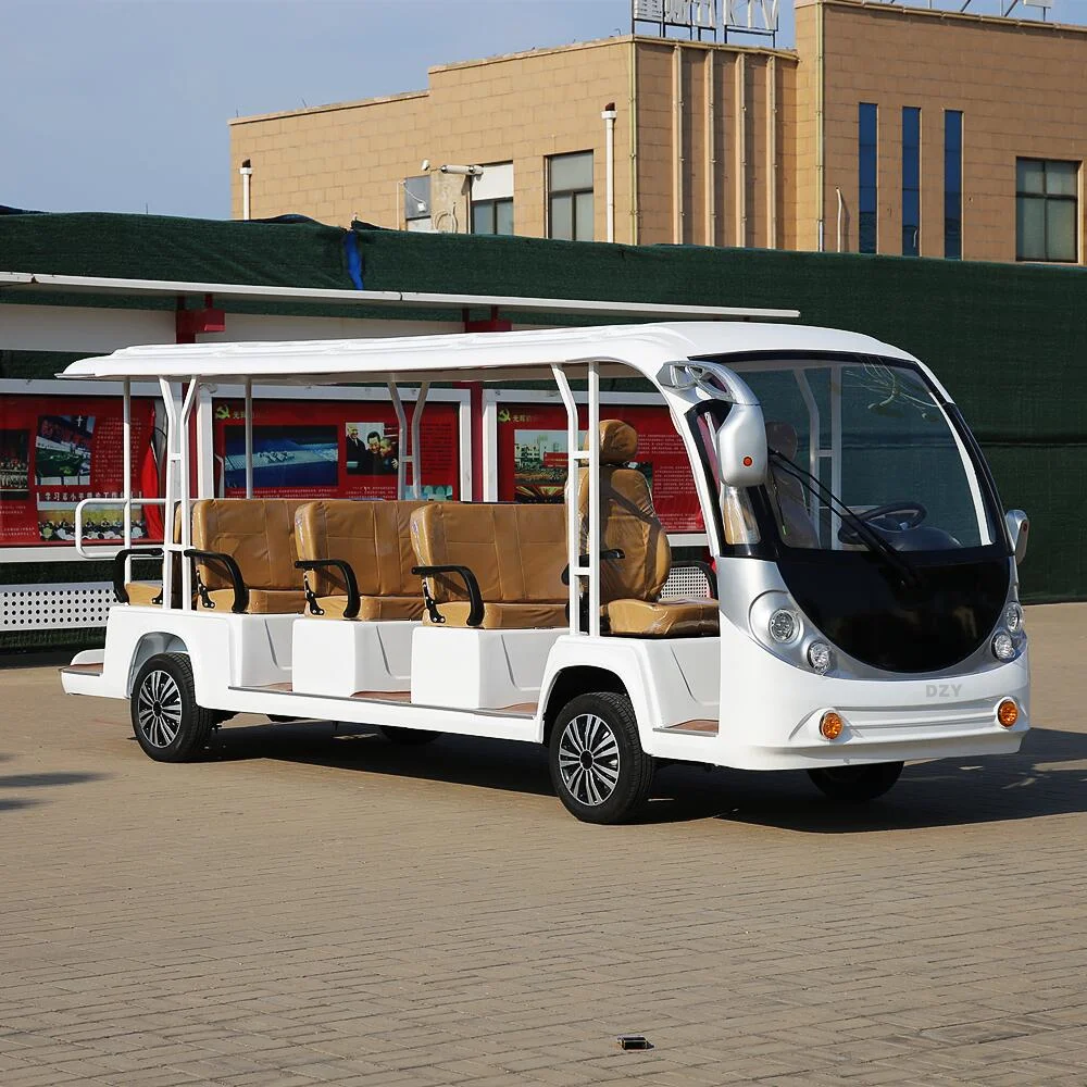 Chinese made 11 passenger 48V5kw AC motor electric sightseeing bus