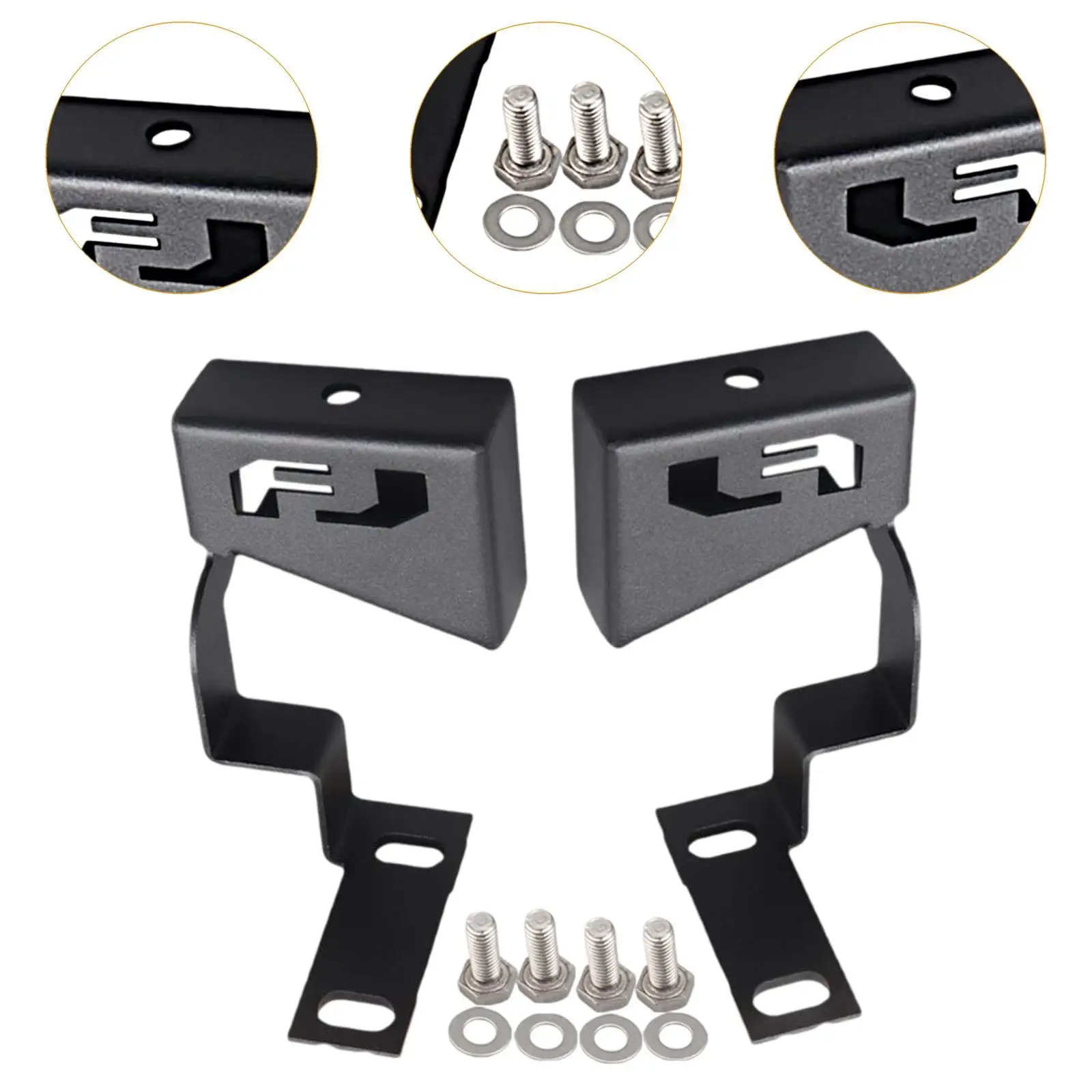 

Metal Windshield LED Light Mounting Bracket Holder Kit for FJ Cruiser 2007 2016 Car Driving Light Upgrade