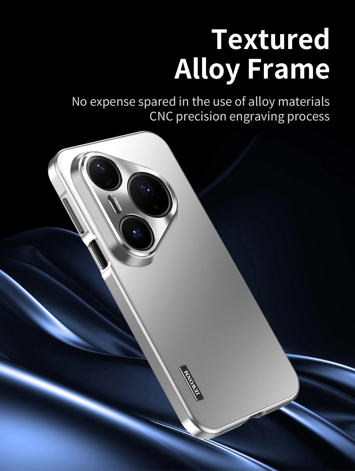 Cover posteriore con magnetismo ultrasottile in lega di titanio opaca con corpo interamente in alluminio per Huawei Pura 70 80 Ultra Pro plus