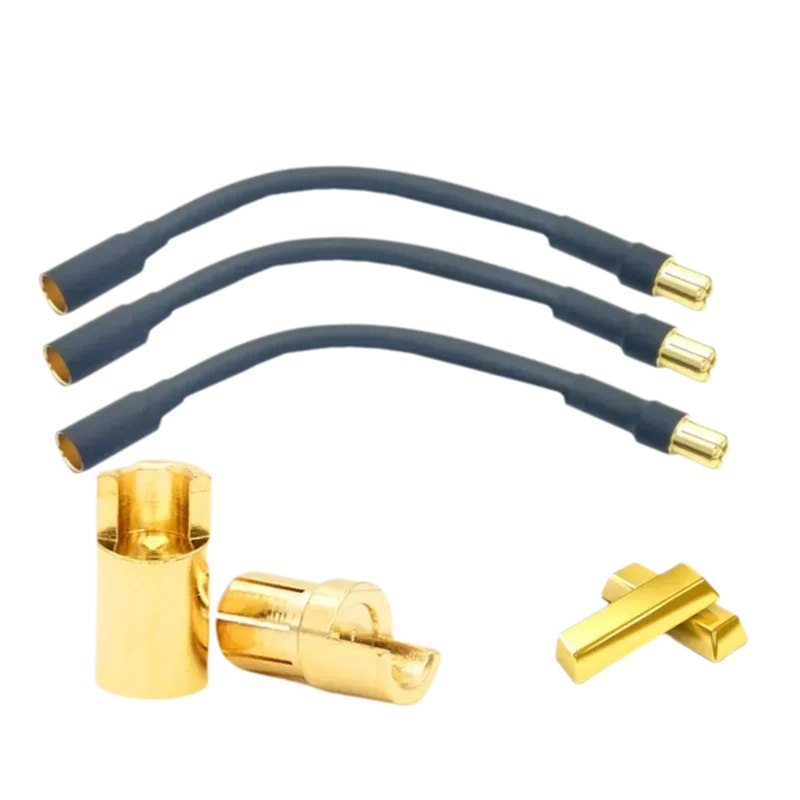 6.5mm banana plug remote control car modification accessories, electric motor, male and female banana plug extension cord, 10AW