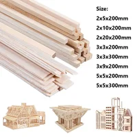 20-50pcs Balsa Stick Balsa Wood Model Building Carving Craft Square Cudgel for DIY Handicraft Making Accessories