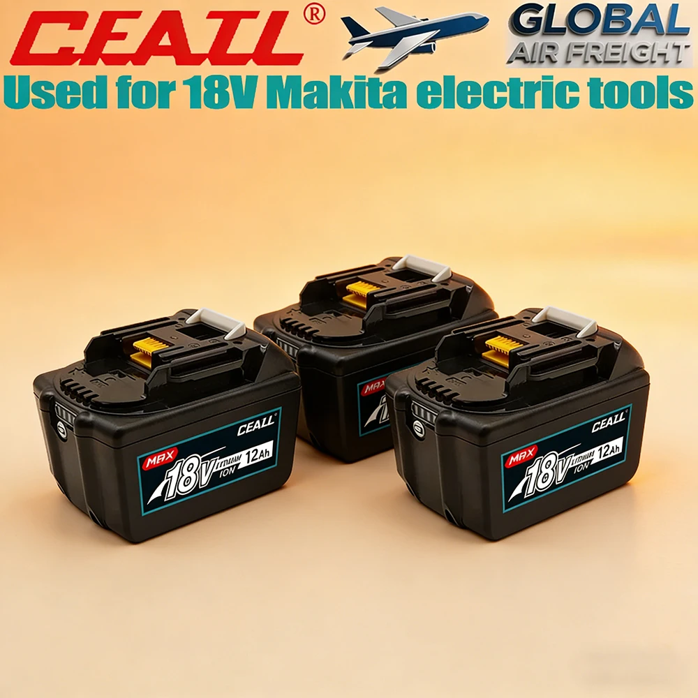 

CFATL18Ah/15Ah/12Ah for Makita 18V Battery DHP487 BL1830B BL1850B BL1850 BL1840 BL1860 BL1815 Replacement Lithium Battery