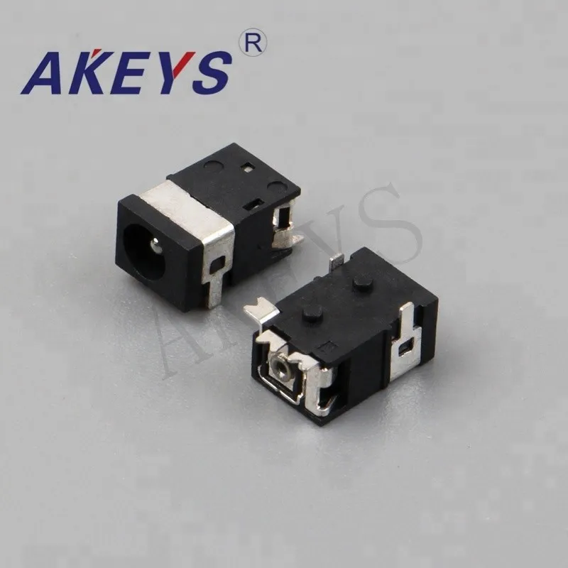 10 PCS DC-045A SMT Factory Directly Supply silver plating Female DC Power Jack Connector with column
