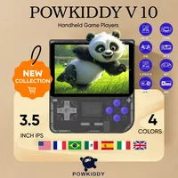 New POWKIDDY V10 Handheld Game Console 3.5 Inch 480*320 IPS OCA Full Screen Retro Opendinglinux Handhelds NEW Children's Gifts