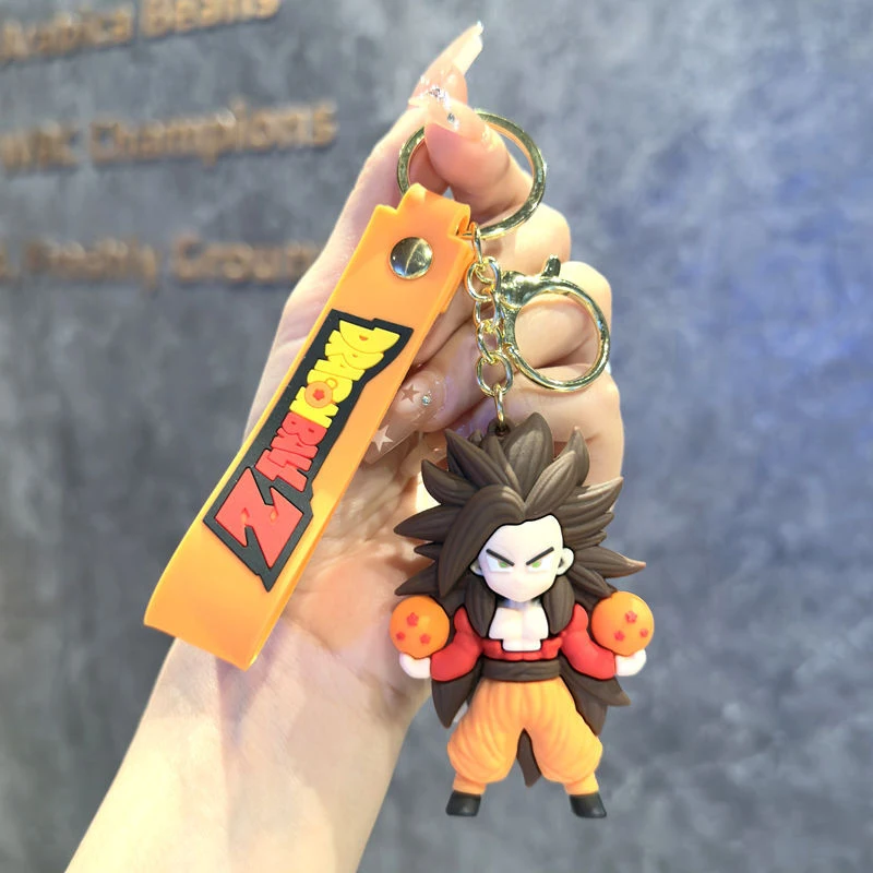 Dragon Ball Z 3D Keychain Set Anime Goku Krillin Master Roshi Piccolo Buu Anime Character Bag Charm Backpack Pendant Car Key - view 5
