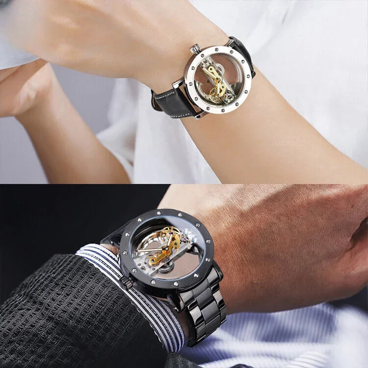 Original Hollow Watch Luxury Brand Men Automatic Mechanical Tourbillon Watches