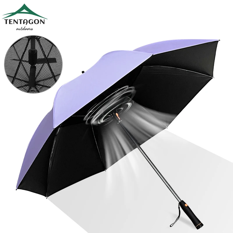 

Большой веерный складной зонт, зонт для рыбалки, 100% УФ-блокирующий зонтик от ветра и воды, уличный зонт для кемпинга, пляжный зонтик