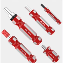 BROPPE Self-locking Ratchet Screwdriver Batch Handle Phillips Slot Hex Torx Screw Bit Screwdriver Rod Sleeve Screwdriver Set