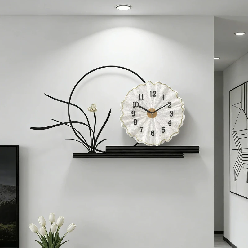 Nordic Fashion Clock Wall Luxury Living Room Modern Aesthetic Wall Watch Minimalist Design Reloj Pared Ornaments Home Decor