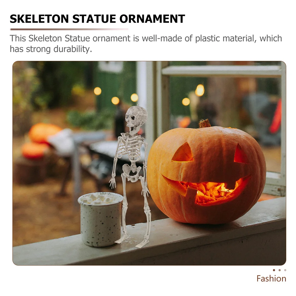 

3pcs Halloween Statues Plastic Home Party Decor Desktop Garden Indoor Outdoor Use Horror Decoration Spooky