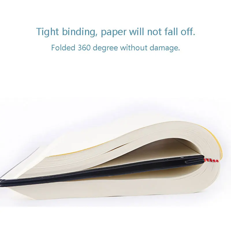 330 Sheets Notebook High End Sketchbook Blank Page Diary Travel Journal Planner A4 A5 A6 PU Leather Hard Cover Design Draft Book