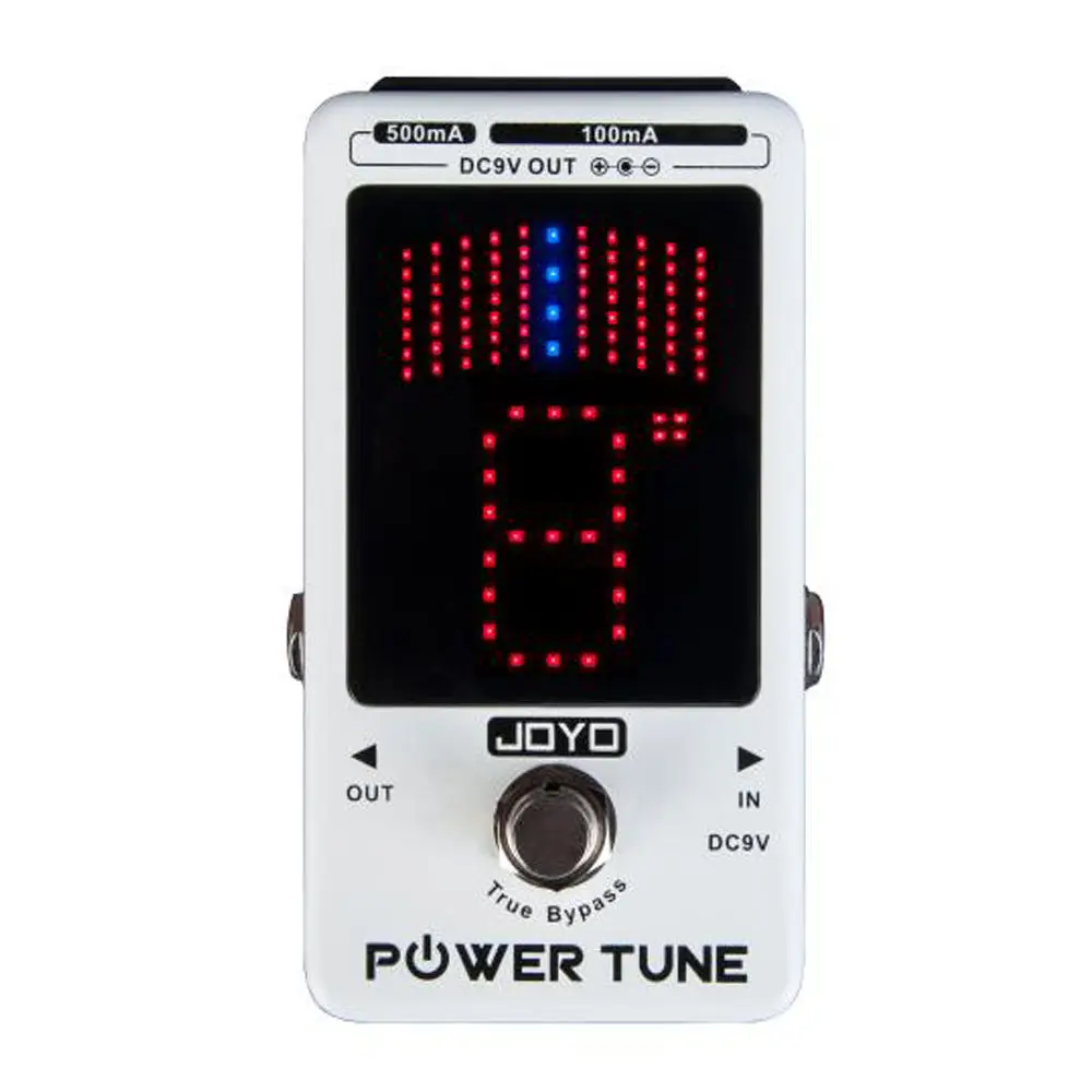 jo yo JF-18R Guitar Pedal Tuner Power Tune 2 in 1 Supply and True Bypass Musical Instrument Parts