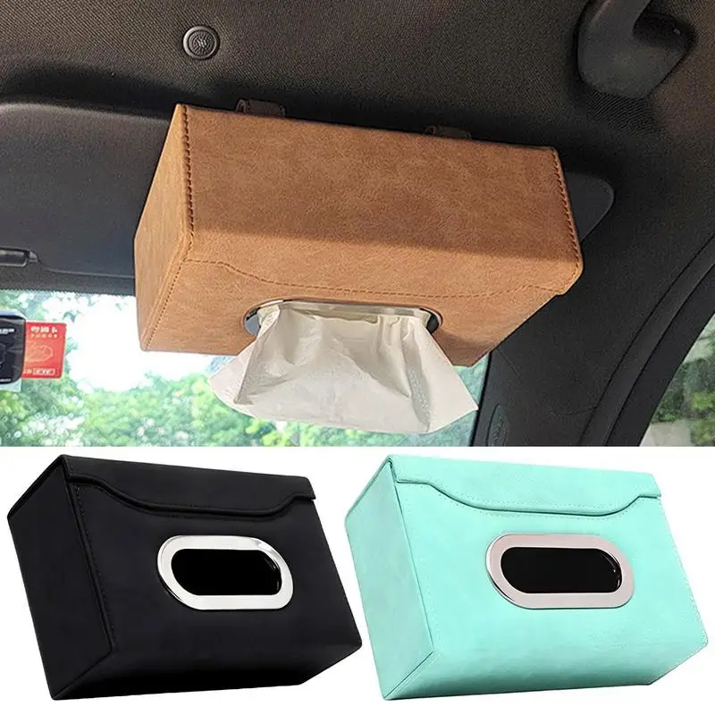 Car Sun Visor Tissue Box Car Organization Napkin Case Holder Car Visor Organizer Sun Visor Napkin Holder For Women And Ladies