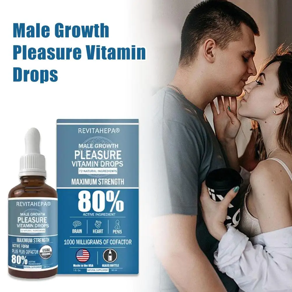 NEW Revitahepa Male Growth Pleasure Vitamin Drops 30ML Male Enlargement Massage Oil Revitahepa Nutrition Drops Health Sensitive